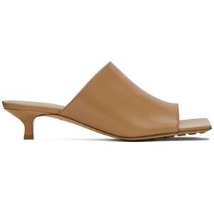 NEW Bottega Veneta Tan Stretch 35 Mules